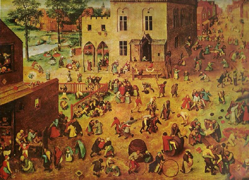Pieter Bruegel barnens lekar. Germany oil painting art